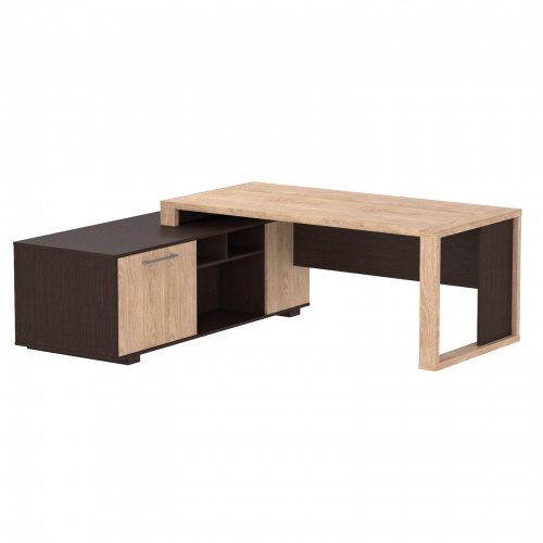 Стол руководителя с тумбой 2100 (левый)