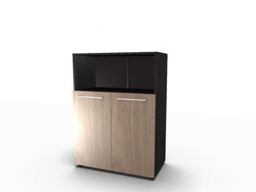 Шкаф с глухими малыми дверьми и топом AMC 85.3