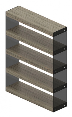 Стеллаж-витрина GS-6 тонированное стекло