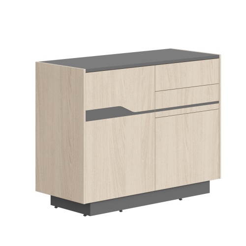 Комод с распашной дверью и четырьмя выдвижными ящиками 