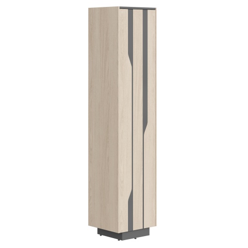 Узкий закрытый шкаф на 5 уровней