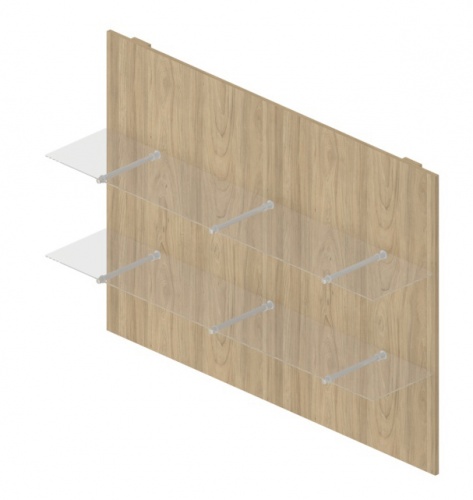 Панель стеновая со стеклянными полками RD-71