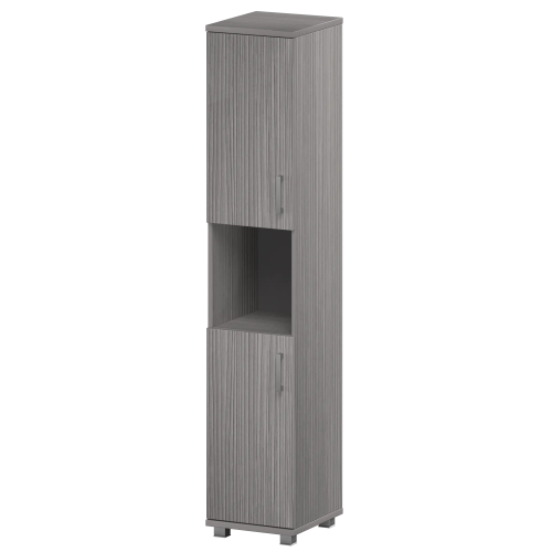 Стеллаж высокий узкий полузакрытый 400x445x2050 (2)