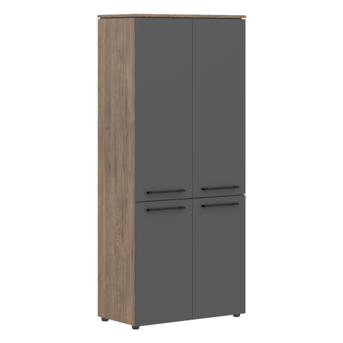 Шкаф с глухими средними и малыми дверьми