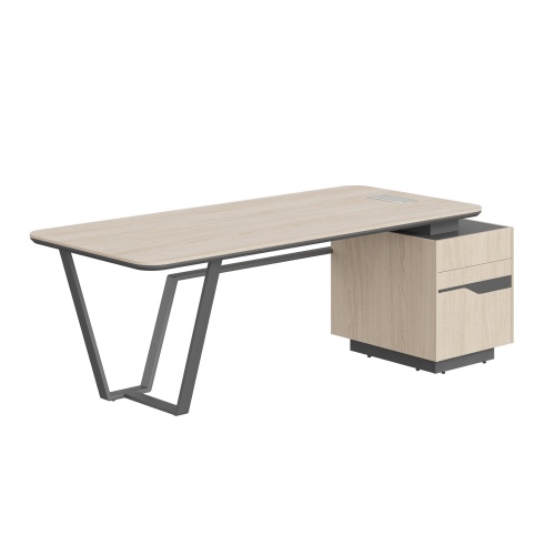 Стол рабочий прямой с опорной тумбой (L/R)