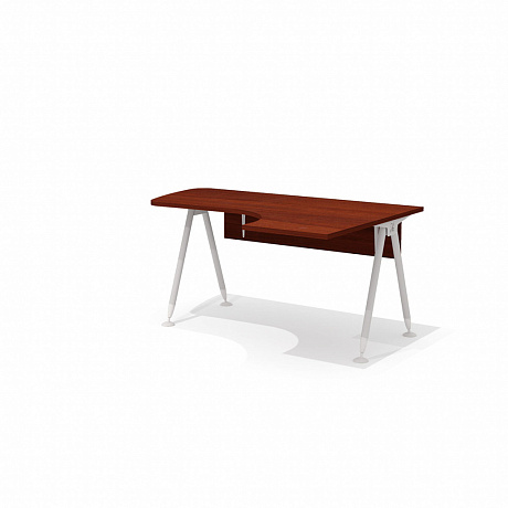 GМ-106R + G-87 Стол интегральный на металлокаркасе правый