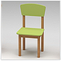 2804 Стульчик деревянный нерегулируемый (рост 1)