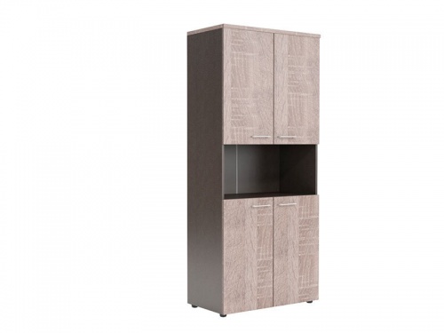 Шкаф с 2-мя комплектами глухих малых дверей и топом WHC 85.4