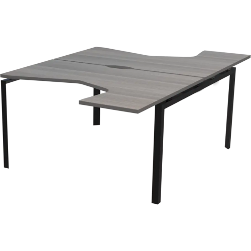 Бенч эргономичный на 2 рабочих места на металлокаркасе 1600x2036x750