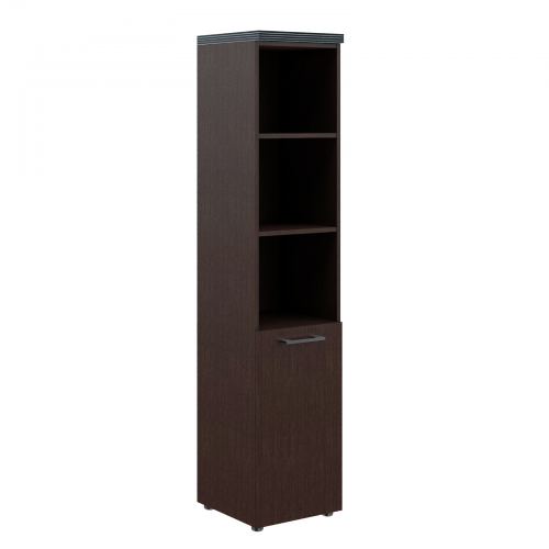 Шкаф колонка с глухой малой дверью и топом THC 42.5