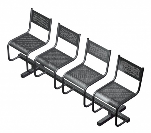 Секция из 4-х стульев СП2.104