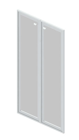 G-02 Двери стеклянные в раме МДФ