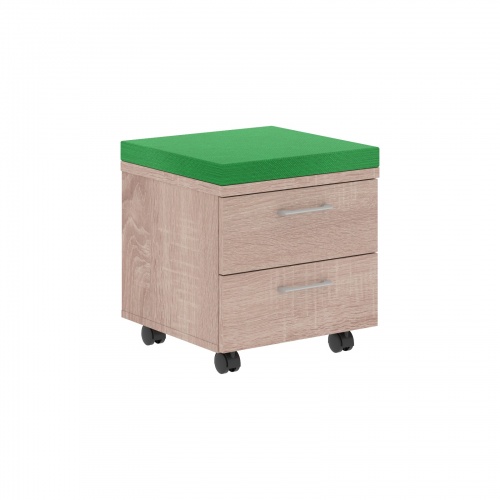 Мобильная тумба с подушкой (тумба как дополнительное сидячее место) XMC-2D.1