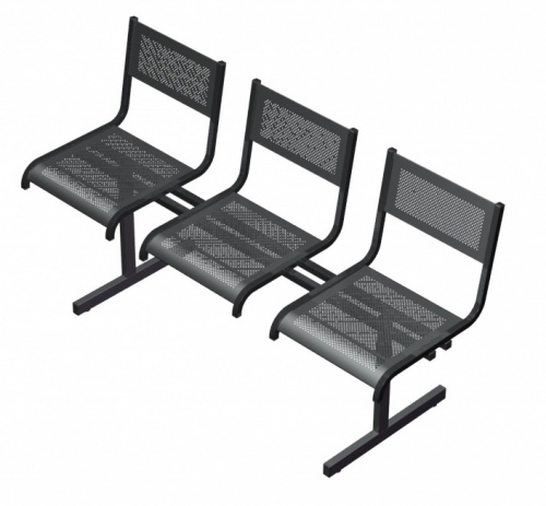 Секция перфорированная из стульев СП3.103