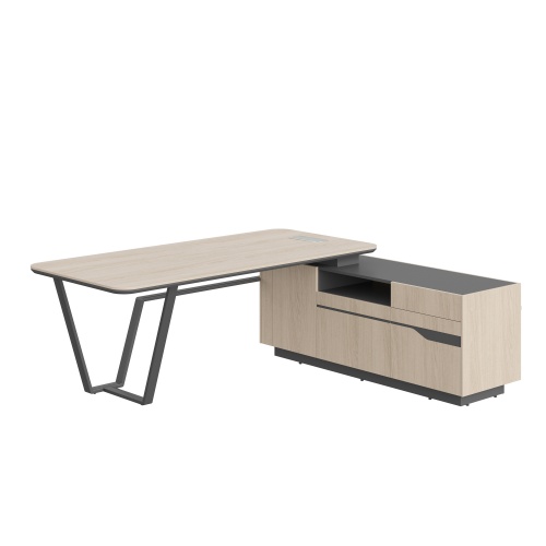 Стол рабочий угловой с распашными дверями и выдвижными ящиками (L/R)