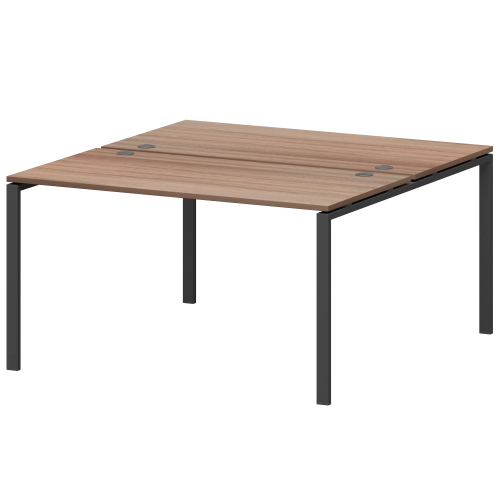 Бенч двойной на 2 рабочих места на металлокаркасе 180х149,6х76